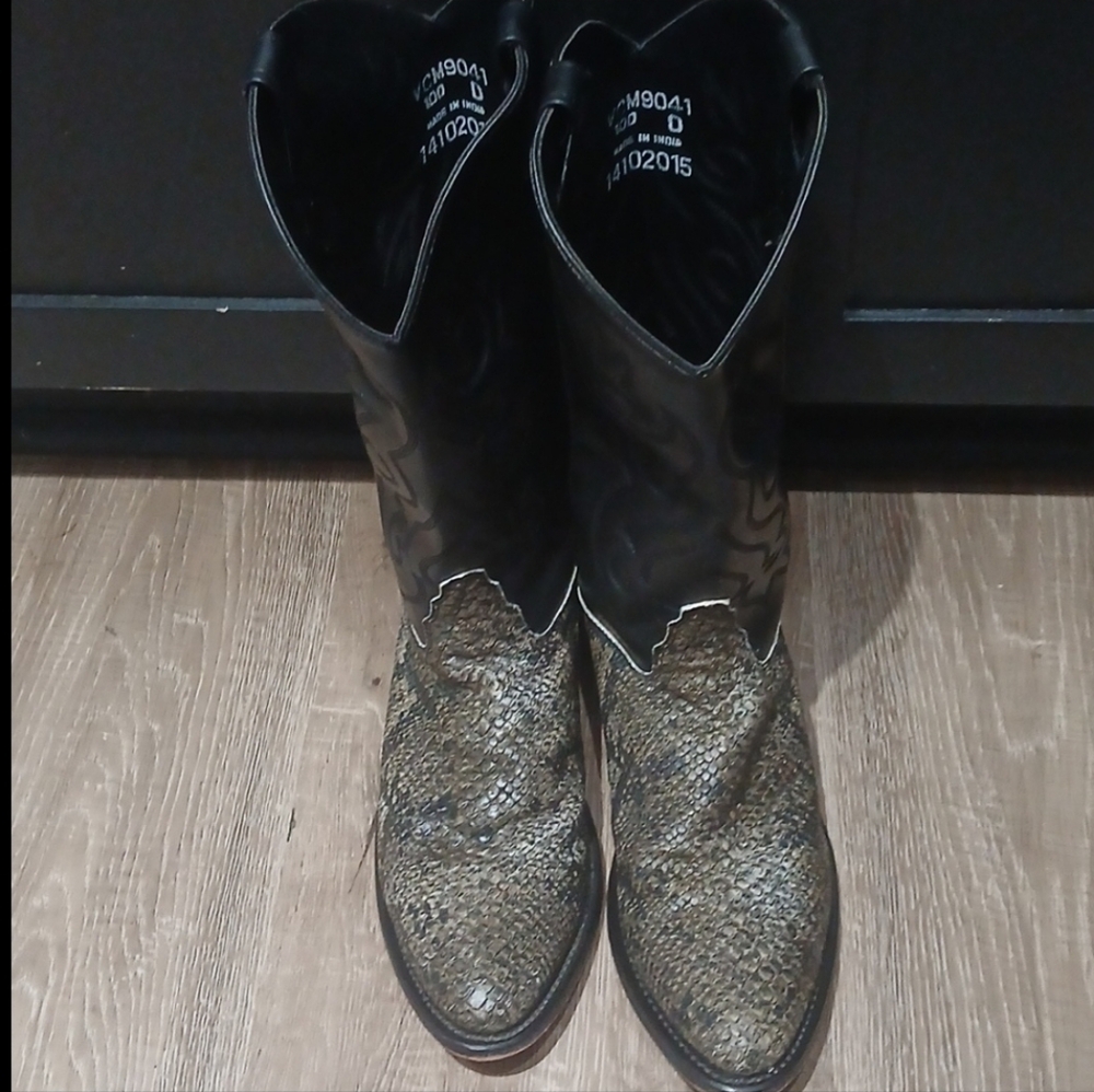 Men Old West Vintage Cowboy Boots